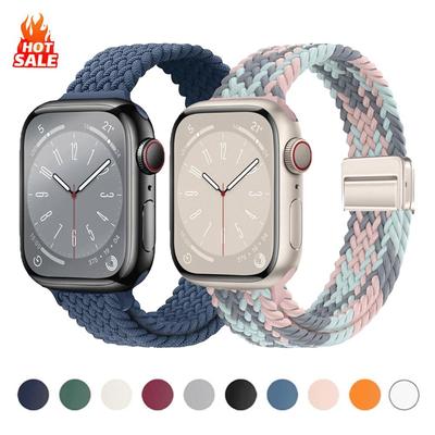 Нейлоновый ремешок-петля Браслет для Apple Watch 46 мм 49 мм 40 мм 44 мм 45 мм 42 мм 41 мм 38 мм для iWatch Ultra 3 11 10 SE 3 9 8 7 6 5 4