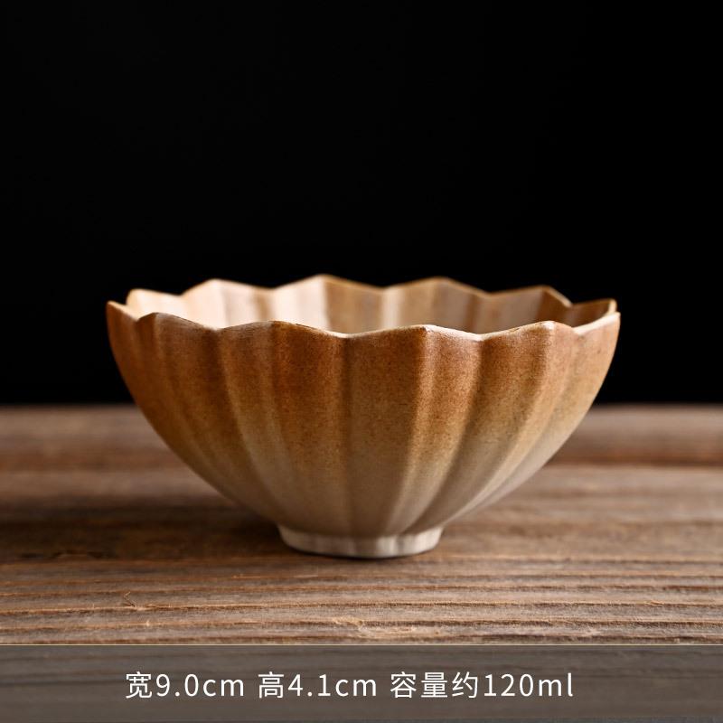 Firewood glaze tea cup Kung Fu ceramic master cup household tea cup single cup personal exquisite live stream accompanying gift