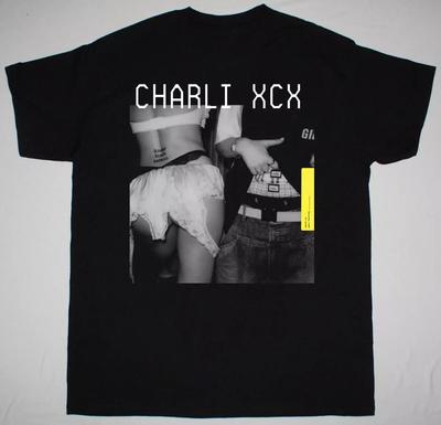 НОВАЯ футболка Charli XCX - Guess с коротким рукавом, хлопковая, черная, все размеры, CO590, унисекс