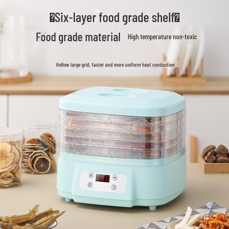 Компактный многослойный дегидратор для закусок — идеально подходит для сушки фруктов, мяса, трав и многого другого