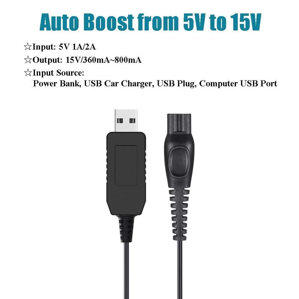 Beard Trimmers Replacement Cord Razor Charger Shaver Charger for Philip One Blade for Philip HQ850