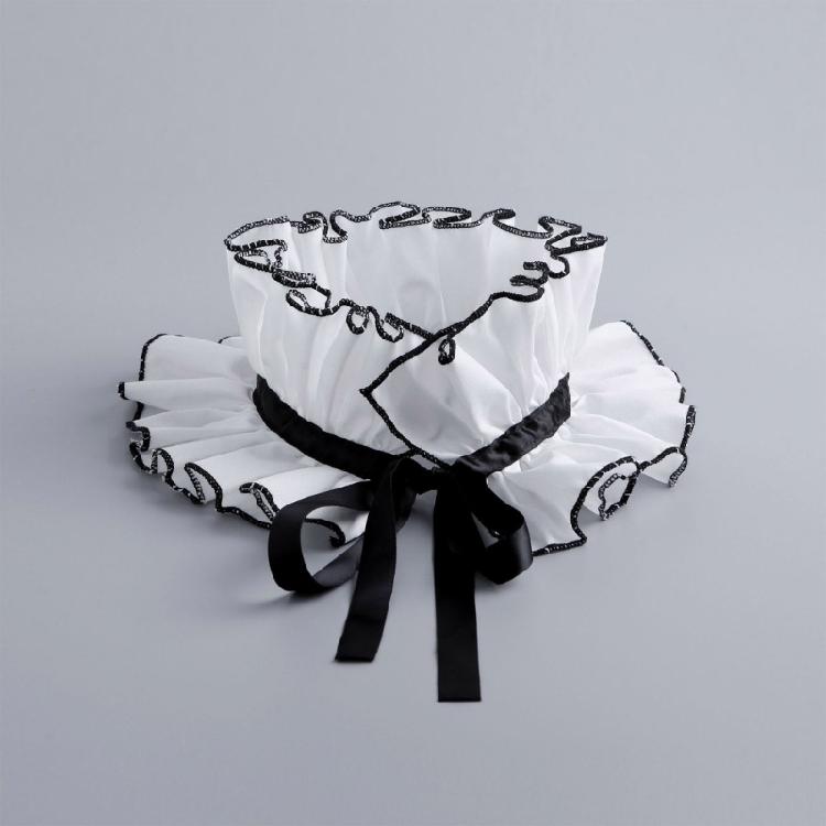 Универсальный воротник с оборками, идеально подходящий для косплея, сценических выступлений и костюмированных вечеринок, реквизит для фотосессий на Хэллоуин