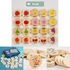 Wooden Educational Matching Puzzle For Children With Forest Animal Fruit Theme For Early Learning