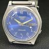 SEIKO 5 AUTOMATIC JAPAN MENS 7019A VINTAGE ARABIC BLUE DIAL WATCH a701210-5