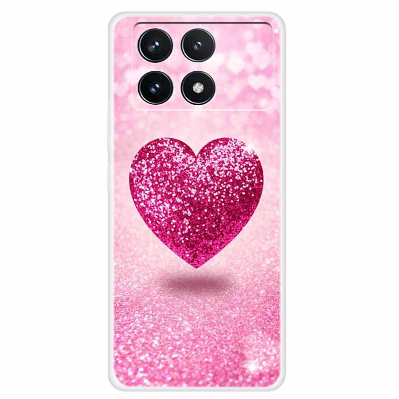 Clear Cover For Xiaomi Poco F6 Pro Case 2024 Paint Soft Silicone TPU Back Cases For Xiaomi Poco F6 Pro 5G Phone Cover Capa Coque
