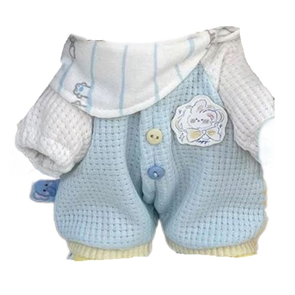 Rabbit Pattern 20cm Cotton Doll Clothes Jumpsuit Cotton Doll's Clothes Children's Gift