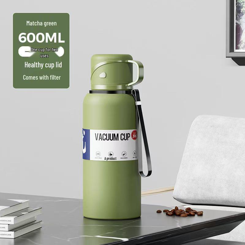 Water Steel Insulated 316 Stainless Bottle With Smart Temperature Display Extra Large Capacity For Men