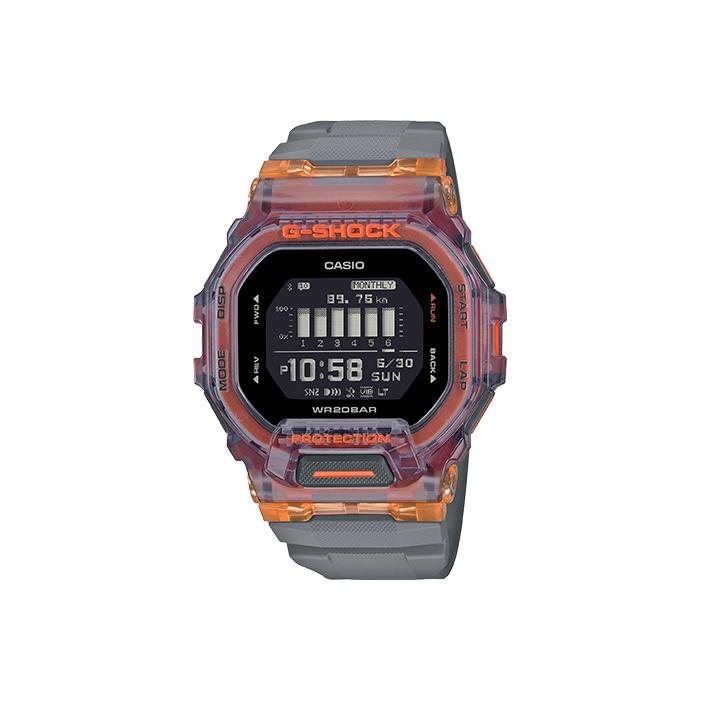 G-SHOCK Серия G-Squad Квадратные часы с GPS-позиционированием, шагомером, Bluetooth-сенсором, светодиодной подсветкой, кварцевым механизмом и ремешком из смолы для мужчин Черные GBD-200SM-1A5JF