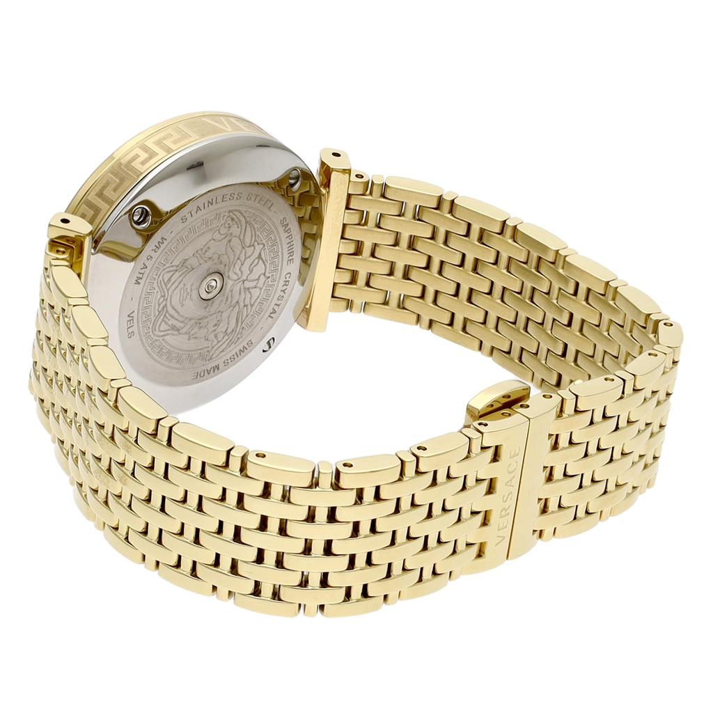 Часы Twist Черный циферблат Нержавеющая сталь Сапфировое стекло Кварцевые 36 мм Швейцарские часы VELS01119 Золото [Versace] V-TWIST Женские [Товар]