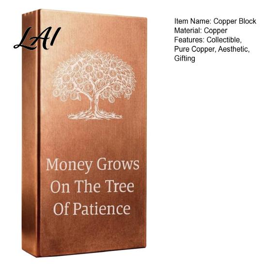 High Purity Copper Bar 1 KG 0.999 Solid Metal Block for Craft