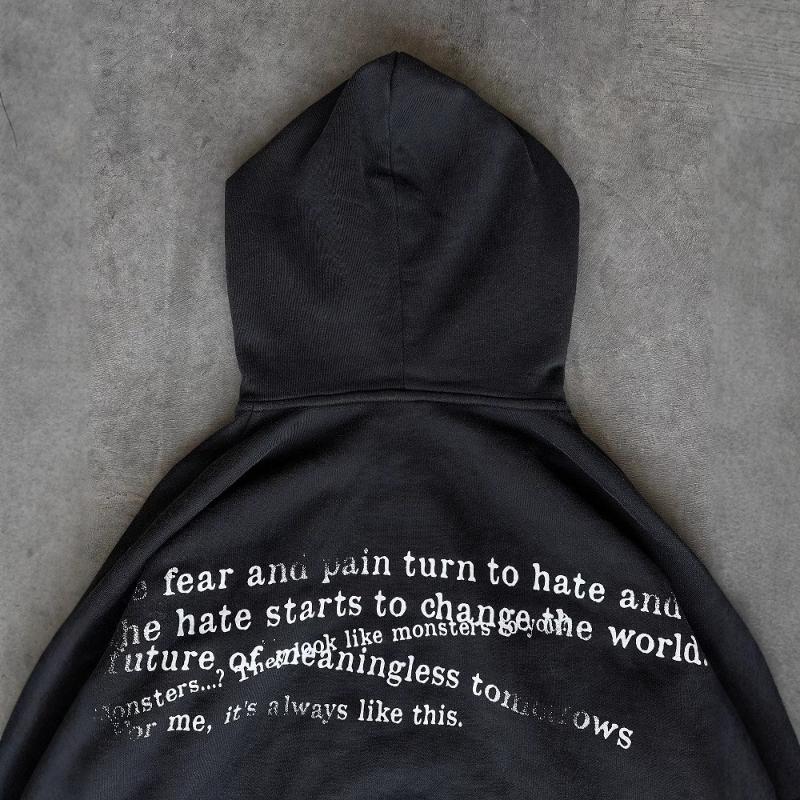 Европейская и американская Y2K Уличная Ретро Модная Толстовка с длинным рукавом и принтом