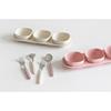 Детская ложка Kamome Kitchen + набор футляров, кремово-желтый, 2 ложки + 2 вилки + 2 футляра