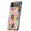 Cartoon Gabbys Dollhouse Cover Phone Case For Samsung Galaxy Z Flip 7 6 5 4 3 5G Flip7 Flip6 Flip5 Flip4 Flip3 Black Fundas Shel