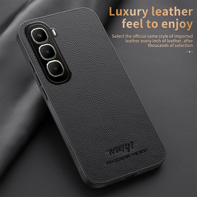 Luxury Business Leather Soft Frame Magnetic Cover For Infinix Hot 60 Pro Plus Hot60Pro+ 4G Phone Cases Capa