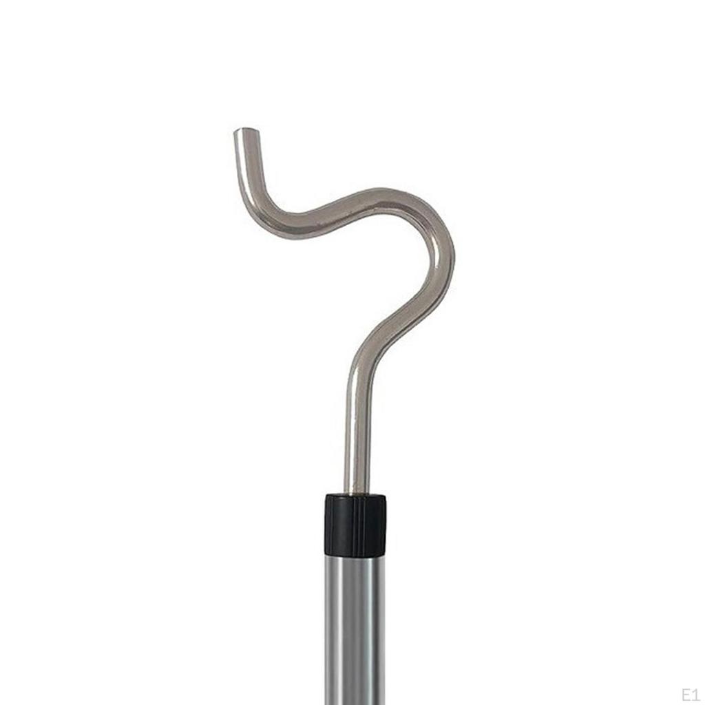 Вешалка для одежды с крючком, противоскользящая телескопическая вешалка с высоким рычагом, 129 см