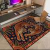 1pc Medieval leopards, tigers, and lions Carpet Rug for Living Room Bedroom Home Sofa Decoration,Kids play Non-slip Floor Mat