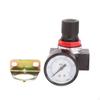 Air Pressure Regulator Kit Control Valve 1/4" NPT Female, with Gauge and Bracket