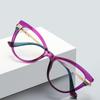 Очки для близорукости с фиолетовой оправой «кошачий глаз» для женщин, весенние шарниры, студенческие очки для близорукости от 0 до 0,5-0,75 до-6,0