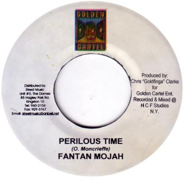 7-дюймовая пластинка FANTAN MOJAH - Perilous Time NONE Golden Cartel R Ямайка Регги, Ска и Даб Б/у