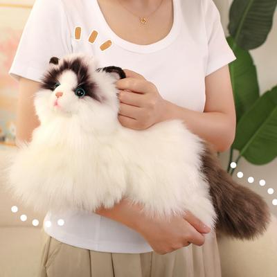 50 см Реалистичная тряпичная кошка Плюшевые игрушки Мягкая игрушка Плюшевая Симуляция Кошка Игрушка Подарки на день рождения Девочка Ребенок