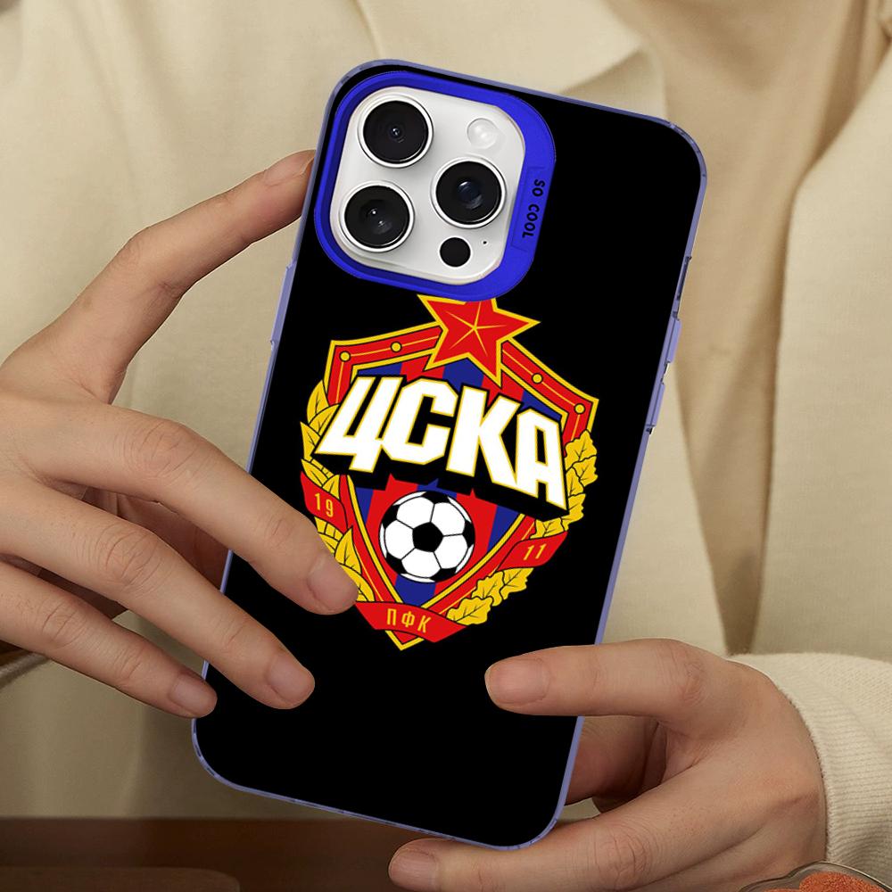 Hot Russia PFC CSKA Moscow Phone Case For IPhone 16 15 14 13 12 11 Pro Max X XR XSMAX 8 7 Plus Matte Shockproof Back Cover