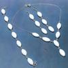 Natural White Coral Gemstone Handmade 925 Sterling Silver Gift Jewelry Set V8A47