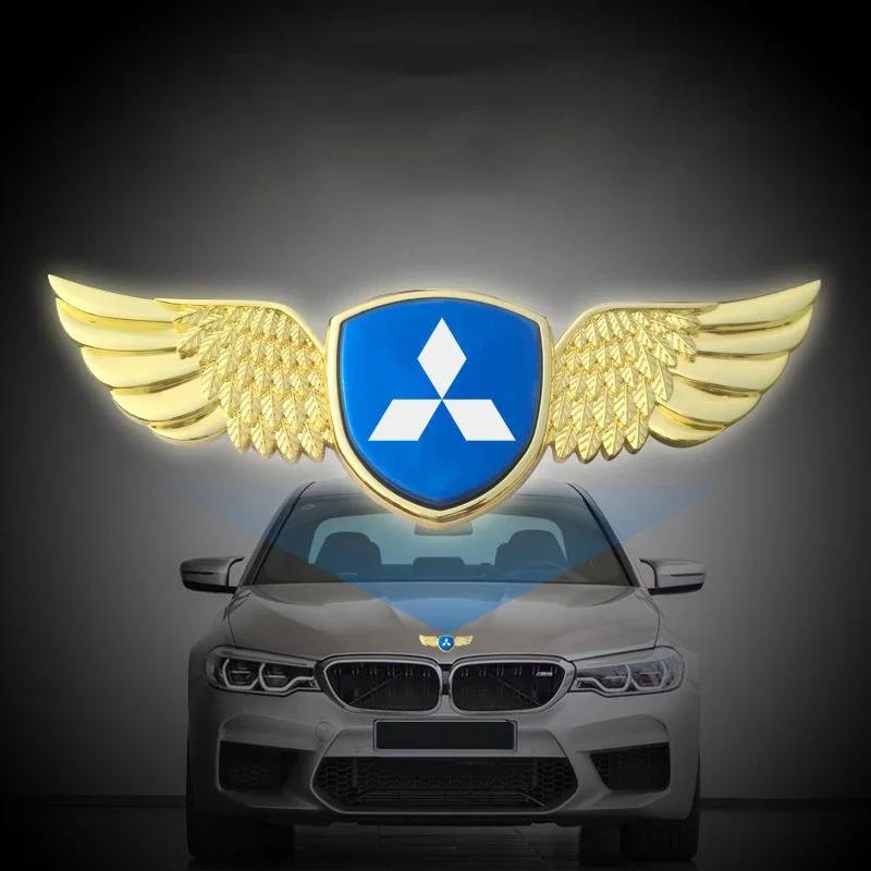 Наклейки на кузов автомобиля Эмблема Крылья Значок для Mitsubishi Lancer 9 10 ASX L200 Colt Pajero Outlander Eclipse Mirage Автоаксессуары