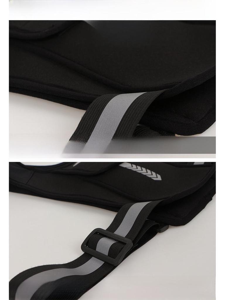 Унисекс-рюкзак для бега со светоотражающим жилетом и держателем для бутылки с водой, идеально подходит для пеших прогулок, фитнеса и занятий спортом на открытом воздухе.