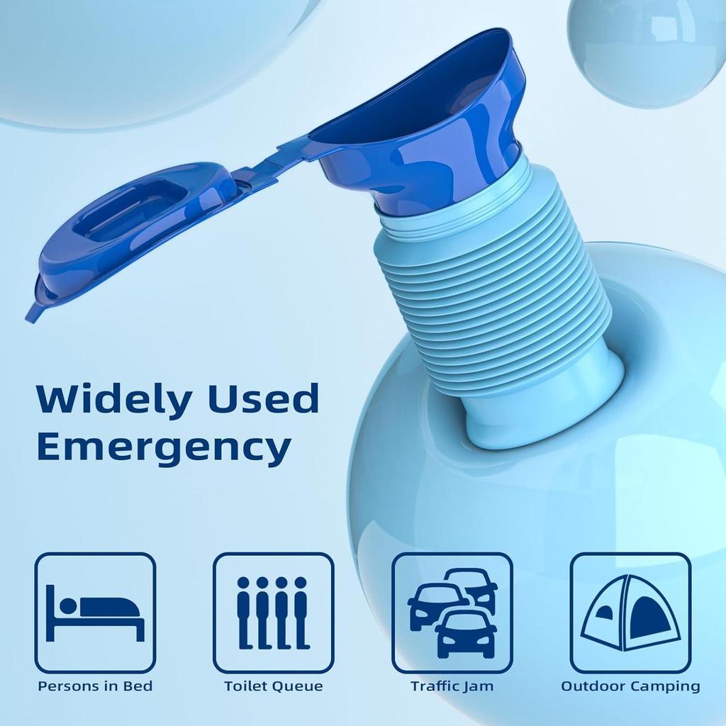 Портативный дорожный писсуар - Складной многоразовый, Идеален для кемпинга и длительных поездок