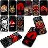 Cover for Apple iPhone 16 15 14 Plus 13 12 Mini 17 Pro Max + ProMax 16E Air 16+ 15+ Case Japan Samurai Skeleton Skull Ninja