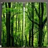 2PCS- Forest, Green Trees, Jungle, Natural Scenery Pattern Printed Curtains, Pole Bag Curtains, Home Decoration, Room Decoration