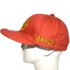 VANSON NVCP-2304 6-Panel Twill Baseball Cap, Embroidered Oval Logo, Orange, One Size