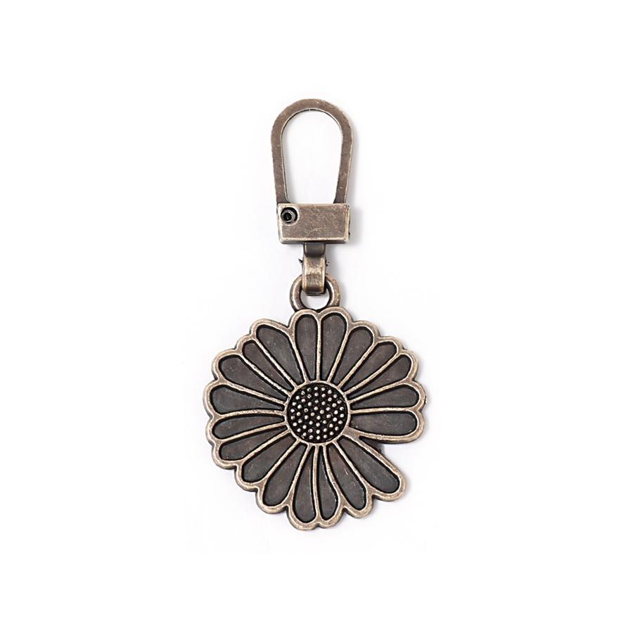 5 шт. съемные сменные ломтики на молнии, головка с замком, без инструментов, пальто, одежда, ломтики головы с подвеской, маленькая ромашка