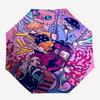 1pc Outdoor Umbrella with Demon Slayer Characters, Automatic Opening/Closing, Portable Tri-Fold Design, 8-Rib Iron Frame - Perfect Gift for Fans,