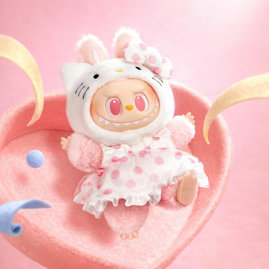 Официальный магазин POP MART MONSTERS Персонажи Sanrio Плюшевый кулон labubu Брелок Lovebu Кукла Kitty Kuromi My Melody Pompompurin Игрушка Гачапон Софуби