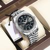 Brand Luxury Men's Watch New Business Quartz Watch Man Diamond Calendar Clock