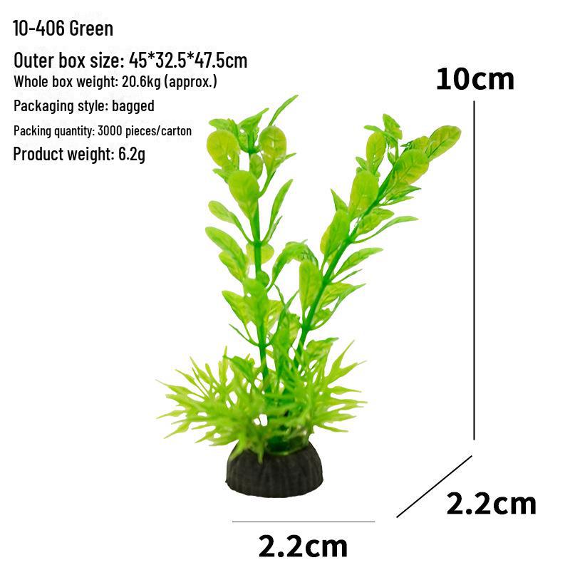 Aquarium Decor: Artificial Plants & Flowers for Fish Tank Landscaping (10-4 Series)