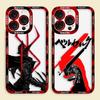 Аниме B-Берсерк G-Гатс Чехол Прозрачный Чехол для Телефона Для iPhone Apple 17 AIR 16E 16 15 14 12 13 11 Pro Max Plus XR TPU DIY Чехол-Оболочка