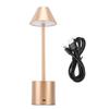 LED Table Lamp 3 Color Modes Dimmable 2000mAh Type C Charging Portable Cordless Metal Desk Light