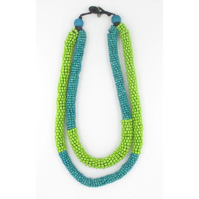 Fanny Fouks - Collier anis et turquoise