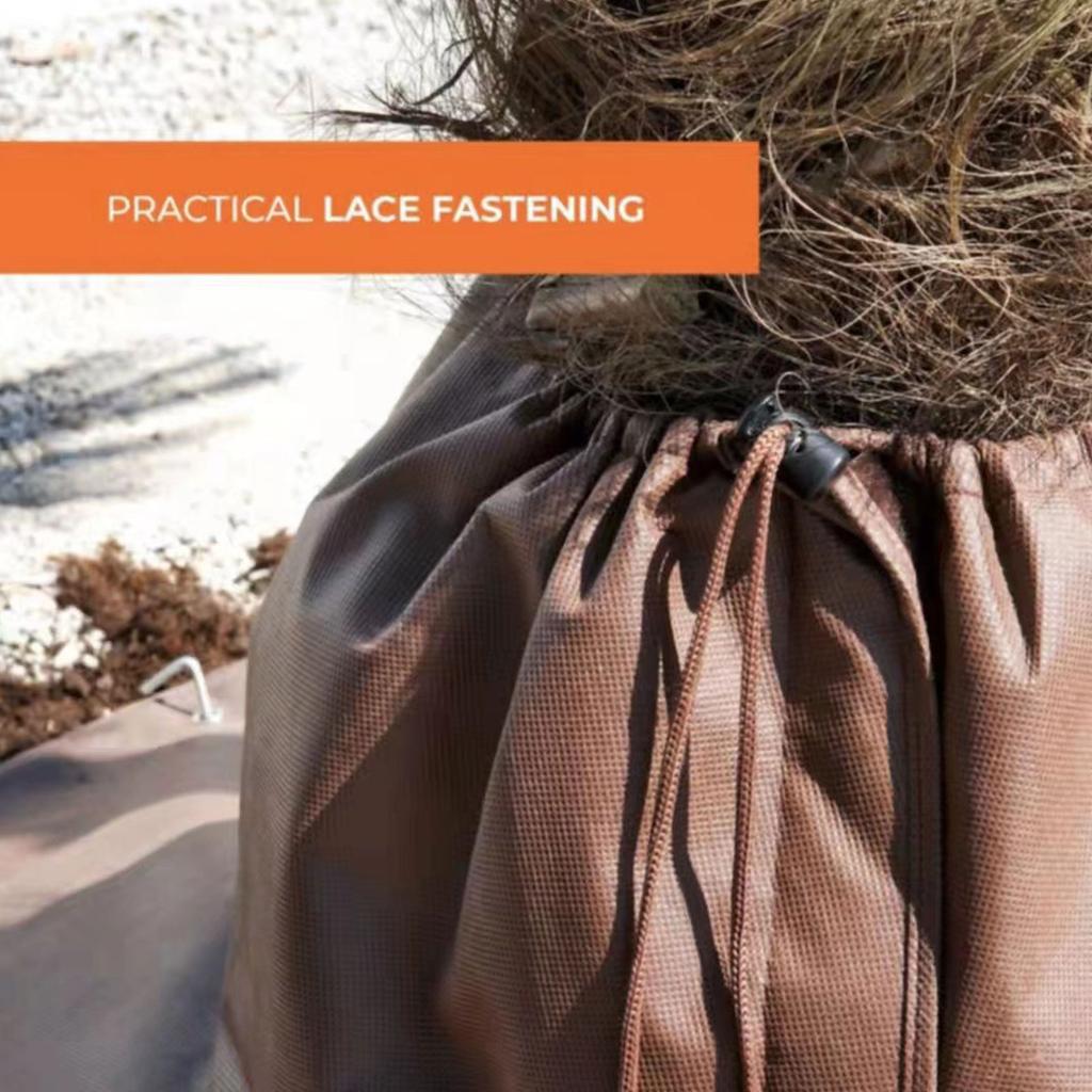 Защита растений от заморозков Укрытие для растений на зиму Водонепроницаемая двойная изоляция Зимняя защита растений для корней деревьев