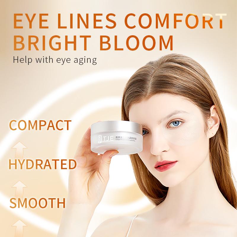 TJE Укрепляющая маска для глаз с коллагеном и полипептидом(1,75мл*40)box Светлые темные круги под глазами и тонкие линии под мешками под глазами подтянутся и разгладятся