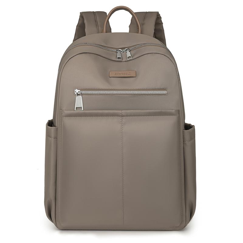 Solid Color Women's Large Capacity Backpack Commuter Travel Backpack