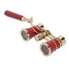 Opera Glasses Binoculars with Handle 3X25 Metal Portable Theater Glasses for Watching Drama Stage Play Art Performance