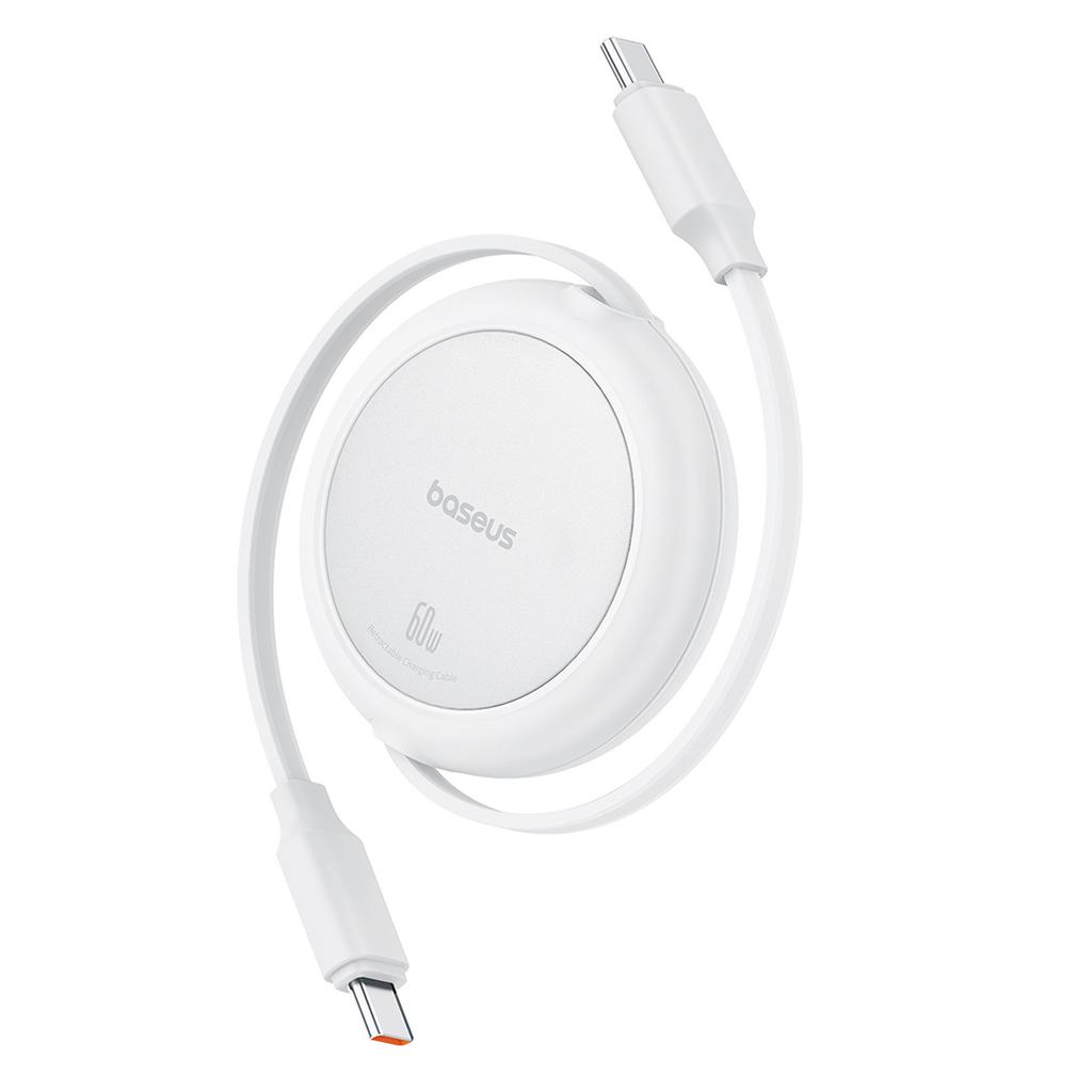 Kabel Przewód Zwijany Usb-C Free2Pull 60W 1M - Biały