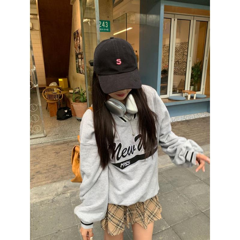 New Fashion Embroidered Baseball Cap Women's Casual Versatile Cap Soft Top Wide Eaves Show Face Small Baseball Cap Men