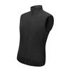 Reflective Cycling Vest with Chest Pocket Windproof Gilet for Running Hiking Biking Black EU Size S