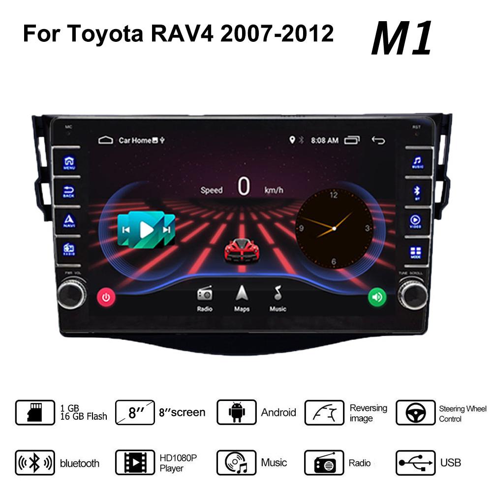 Автомобильное Android-радио для Toyota RAV4 2007-2012 с кнопочной ручкой 2din мультимедийный стерео видеоплеер WIFI GPS Carplay 2 + 32 ГБ