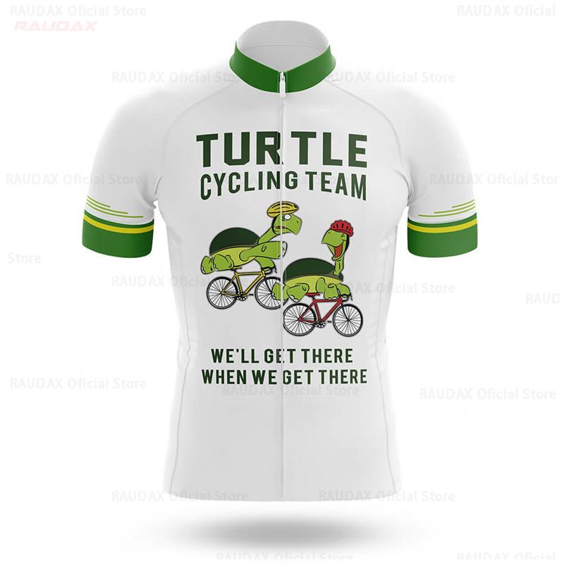 Man's Cycling Jersey Set Turtle Cycling Team Summer Short Sleeve Mountain Bike Bicycle Sportswear MTB Maillot Ropa Ciclismo