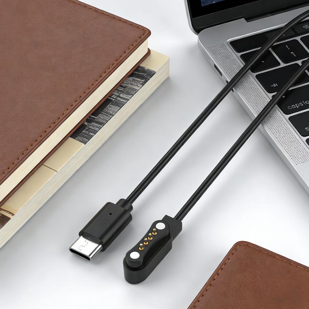 Зарядное устройство USB-C 1 м, быстрая зарядка и безопасная защита, магнитный кабель-зарядка USB C для PLAUD Note/Pro AI Диктофон